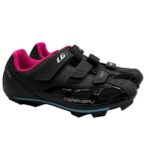 Garneau HRS 80 Women's Black Pink Cycling Shoes Size 40 EU 9 US‎